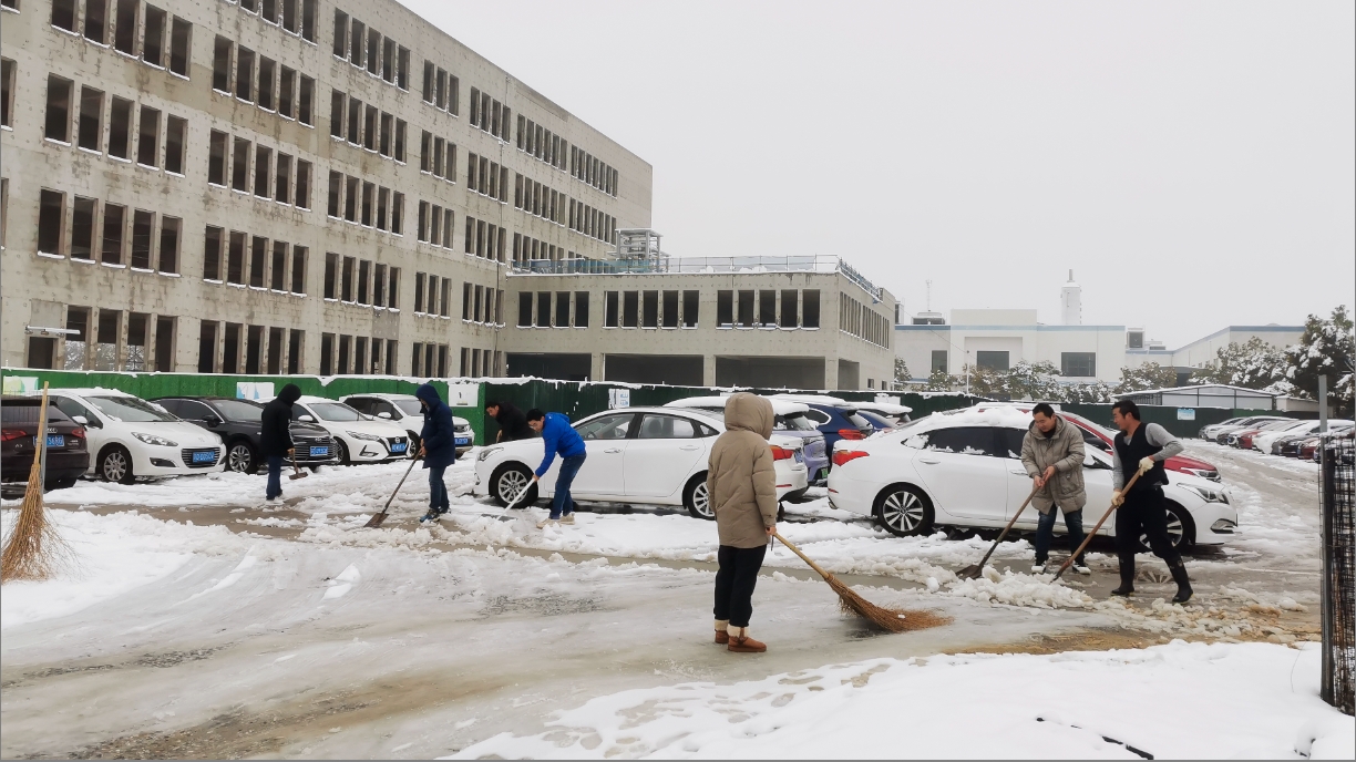 雪绽琼花日 扫雪暖心时丨开云网开展扫雪除冰活动